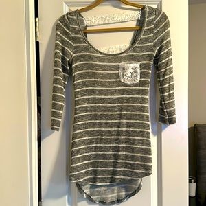 Light weight striped sweater